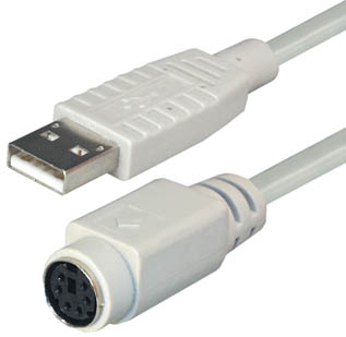 Adapter USB A-m / PS/2-ž