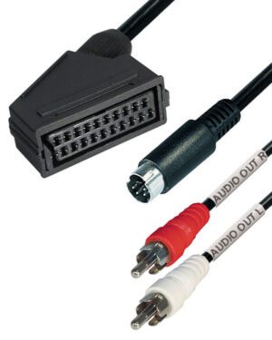 Kabel S-Video-m + 2CINCH-m / SCART-ž  0,2m