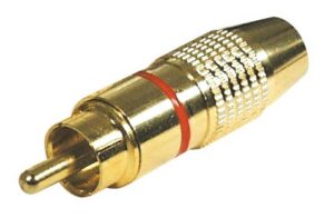 Konektor CINCH-m 5-6mm crveni pozlata