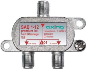 Odcjepnik SAT 1 izlaz -12dB AXING SAB 1-12