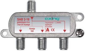 Odcjepnik SAT 2 izlaza -12dB AXING SAB 2-12