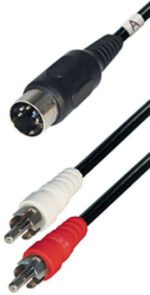 Kabel 5pin DIN audio DIN-m / 2 CINCH-m 1,5m