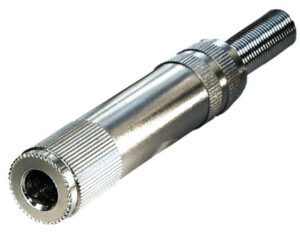 Konektor 6,3mm stereo-ž  metalni