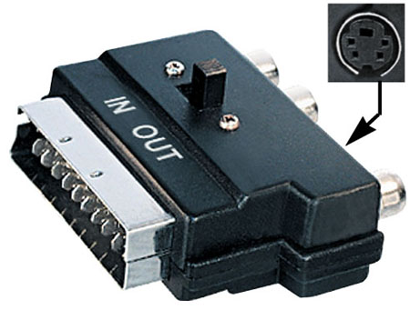 Adapter SCART / AV S-Video prekidač