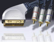 Kabel SCART / CINCH RGB component  5m CLICKTRONIC