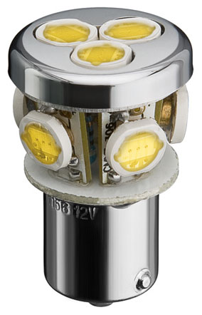 LED žarulja BA15S 12V white cluster 24mm