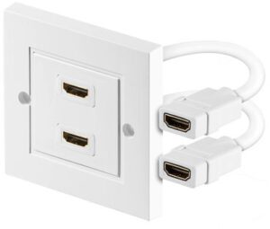 HDMI utičnica zidna 2xHDMI kabel 10cm