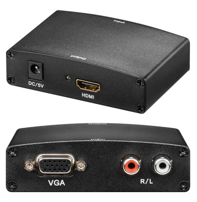 Konverter VGA na HDMI + audio LR