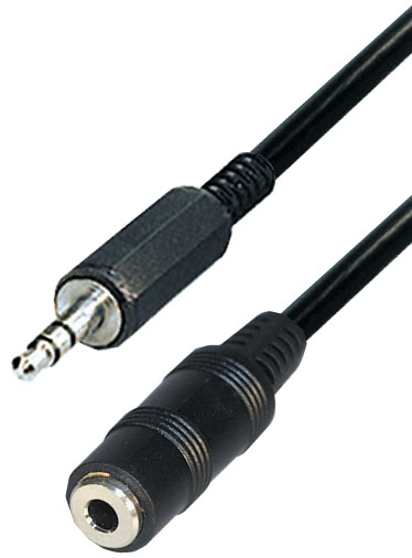 Kabel 3,5mm stereo-m / ž  3m AUX  produžni