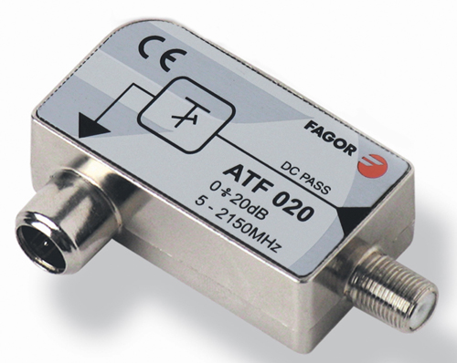 SAT CATV atenuator  0,5-20dB  FAGOR ATF 020