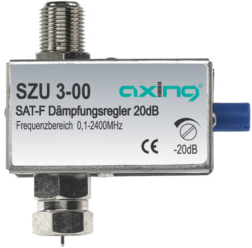 SAT CATV atenuator  0,5-20dB  AXING SZU 3-00
