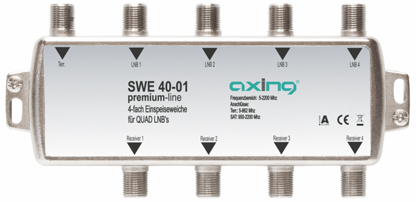Antenski combiner TV/SAT quad AXING SWE 40-01