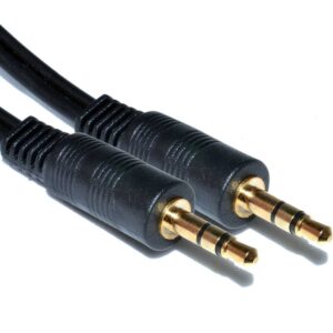 Kabel 3,5mm stereo-m / m  1,5m AUX pozlačeni