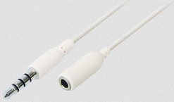 Kabel 3,5mm stereo 4pin-m / 3pin-ž 0,1m AUX