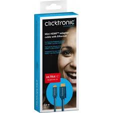 Kabel HDMI / Mini HDMI  2m UHD 4K CLICKTRONIC 70322