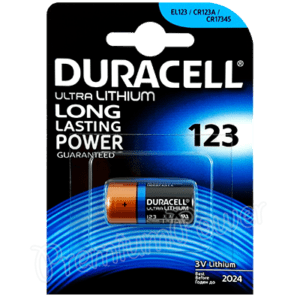 Baterija 3V CR123A DL123 Duracell Ultra Photo