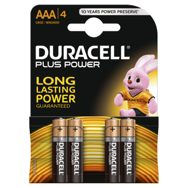 Baterija 1,5V LR03 micro AAA Duracell Plus Power 4kom