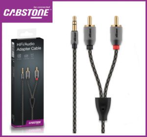 Kabel 3,5mm stereo-m / 2 CINCH-m  1,5m AUX  CABSTONE