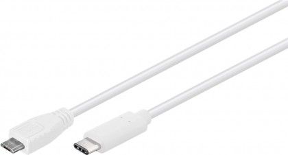 USB kabel USB-C / USB Micro B 0,6m