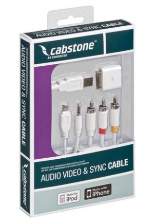Kabel 3,5mm stereo 4pin-m / CINCH-m x3 + Sync  CABSTONE