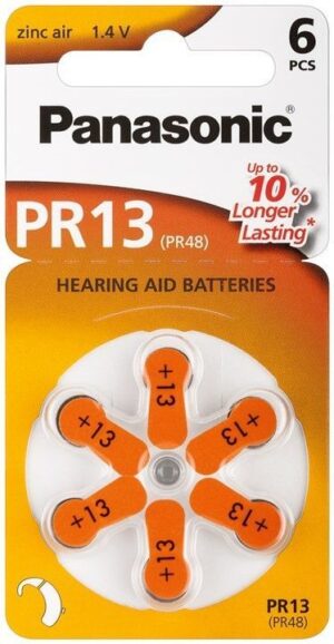 Baterija 1,4V V13 PR48 PR13 Panasonic Hearing Aid 6kom