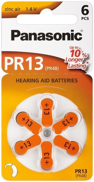 Baterija 1,4V V13 PR48 PR13 Panasonic Hearing Aid 6kom