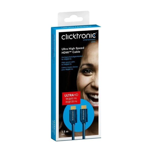 HDMI kabel  1,5m UHD 8K CLICKTRONIC 40989