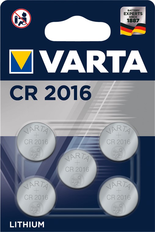 Baterija 3V CR2016 90mAh Lithium Varta 5kom