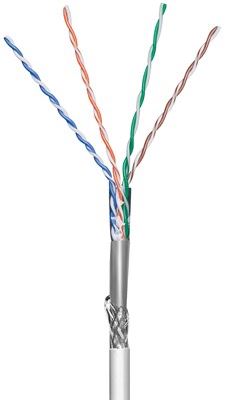 Kabel CAT5E SF/UTP kruti CCA oklopljen unutarnji PVC 1m