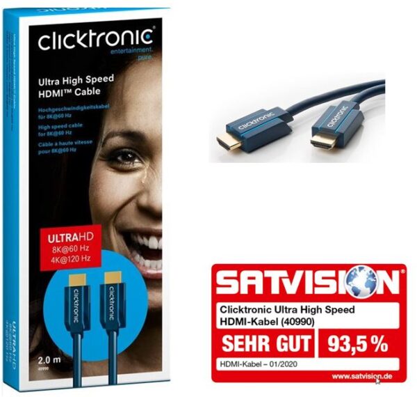 HDMI kabel  2m UHD 8K CLICKTRONIC 40990