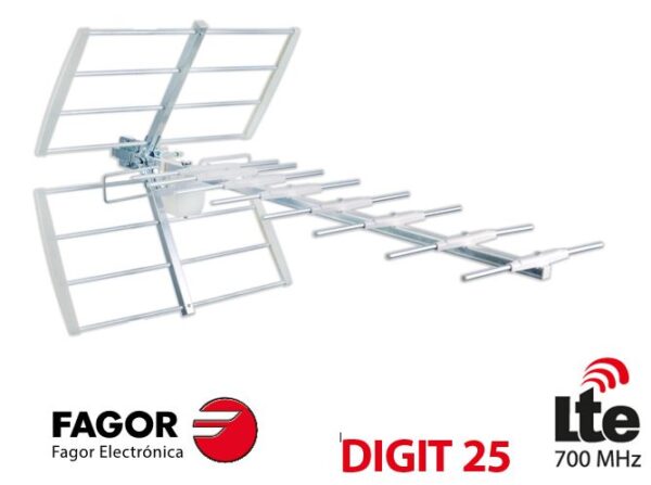 TV antena 13dB FAGOR DIGIT25LTE D2