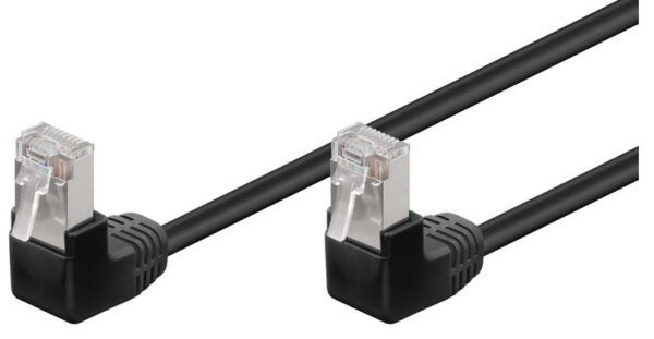 Patch kabel CAT5e F/UTP  0,5m kutni/kutni crni
