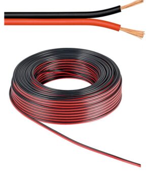 Kabel za zvučnik 2x0,5mm2 crveno crni  10m Cu