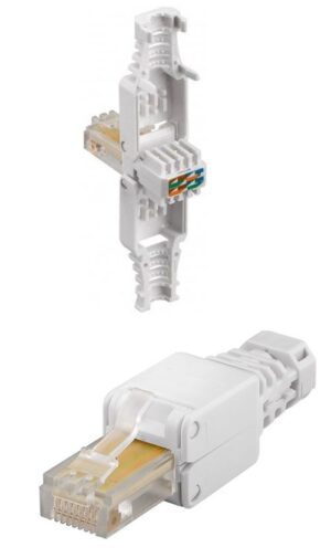 Konektor RJ45 CAT5E  UTP bezalatni do 5,7mm