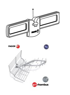 Antenski dipol RHOMBUS FAGOR