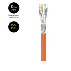 Kabel CAT7A SFTP kruti Cu oklopljen PIMF LSZH  1m