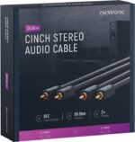 Kabel CINCH stereo audio  15m CLICKTRONIC 70385