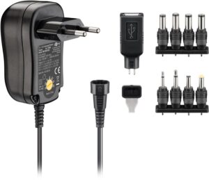AC/DC adapter 3-12V max 1A 12W