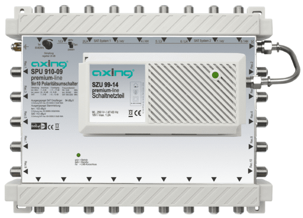 Multiswitch 9/10 premium line AXING SPU 910-09