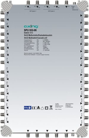 Multiswitch 9/32 basic line AXING SPU 932-06