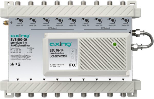 Multiswitch pojačalo  9/9 premium line AXING SVS990-09