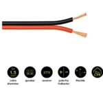 Kabel za zvučnik 2x1,5mm2 crveno crni   1m Cu