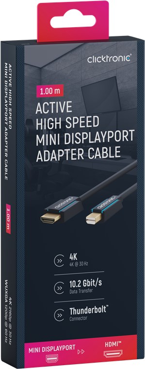 Kabel Mini DisplayPort / HDMI 1m CLICKTRONIC 70742