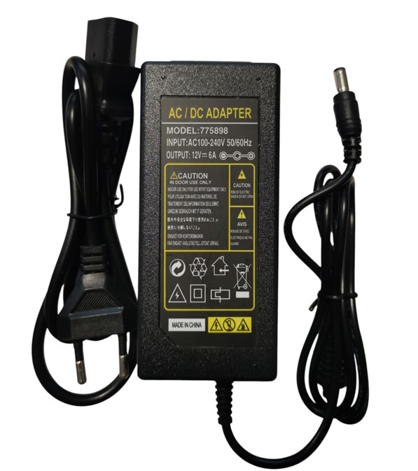 MWNTS6000-2,5 AC/DC adapter 12V 6A 5,5x2,5