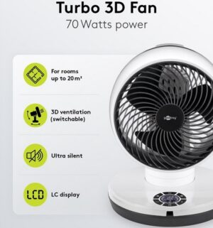 Ventilator podni, daljinski, timer