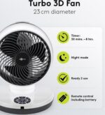Ventilator podni, daljinski, timer