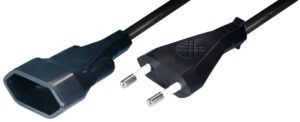 Kabel napajanja EURO-m / ž 3m crni