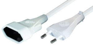 Kabel napajanja EURO-m / ž 3m bijeli