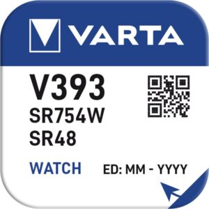 Baterija 1,55V SR48 SR754W V393 Varta