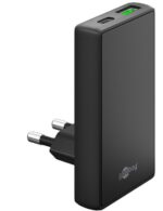 USB punjač USB-C PD GaN USB A QC 45W Flat